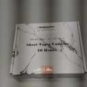 MAITREYA White Candlesticks Short Taper Candle Dripless Dinner Candle for Wedding Party Decoration Home Dinner,6.5inch,4 Pack