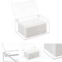 Watpot Acrylic Laundry Dryer Sheet Holder, Clear Dryer Sheets Container with Lid for Laundry Room, Clear