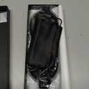 MZOO Luxury Sleep Mask for Back, Side Sleeper, Complete Light Blocking Sleeping Eye Mask Night Blindfold, 3D Zero Pressure & Spacious for Lash Extensions, Breathable Soft Eye Cover Flight Nap Travel (N-black (Silver Edge))