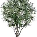 AfanD 8FT Artificial Olive Tree – Extra Tall Faux Olive Tree with Realistic tree trunk and Realistic Leaves, Large Statement Fake Olive Tree for Hotel Lobby, Office, Restaurant & Luxury Interior Decor