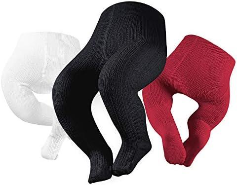 Petrass Baby Girls Cable Knitted Tights Infant Full-Footed Seamless Cotton Tights New-born Girls Seamless Leggings 3/4/5/6 lint on leggings