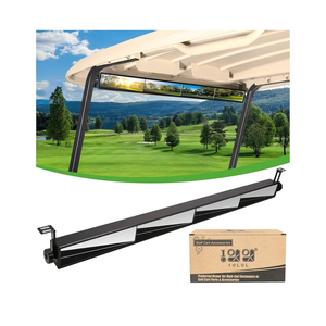 10L0L Universal Golf Cart 4 Panel Mirror for Yamaha EZGO Club Car, Eliminate Blind Spots Wide Angle Rear View Mirror