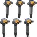 Set of 6 UF646 Ignition Coil Pack Compatible with Ecoboost 2011-2020 Ford F-150 Expedition Explorer Flex Taurus Transit Lobo, Lincoln MKS MKT Navigator, 3.5L V6, Replaces DG549 C1814