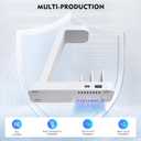 GAUOLN Wireless Charger for iPhone - 5 in 1 Charging Station for Multiple Devices Apple: Fast Wireless Charging Stand Dock for iPhone 17 16e 16 15 14 13 12 Pro Max Apple Watch Airpods(White)