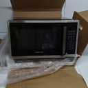 Chefman Countertop Microwave Oven 1.1 Cu. Ft. Digital Stainless Steel Microwave 1000 Watts with 6 Auto Menus, 10 Power Levels, Eco Mode, Memory, Mute Function, Child Safety Lock, Easy Clean