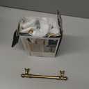 Asidrama 6 Pack 5 Inch(128mm) Champagne Bronze Kitchen Cabinet Handles,Brushed Brass Cabinet Pulls Kitchen Cabinet Hardware for Cupboard Gold Drawer Pulls (5" Hole Center)