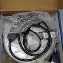 DEWENWILS Metal Extension Cord Reel,30FT Retractable Extension Cord, 16AWG/3C SJTW Power Cord, 3 Electrical Outlets, 10A Circuit Breaker, Wall or Ceiling Mountable for Workshop, Garage, UL Listed (Silver/Black-black Cord)