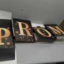 Sotiff 4 Pcs Large Prom Column Standup Photo Booth 2026 Prom Decorations 51.18inch Black and Gold Grad Night Party Decor for 2026 Graduation Decorations Supplies