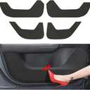 Car Door Anti Kick Pad for Mazda CX-50 CX50 2023 2024 2025 2026Door Protector Mat Anti Dirty Anti Collision Stickers Inner Door Anti Kick Decorative Protection Accessories Set of 4 Black