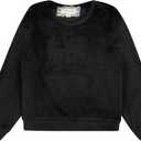 BTween Girls Cozy Velour Sweatshirt Set, 3 Pack of Soft Sweatshirts for Kids, Stylish Casual Outfits, Sizes 4-14 (7, Basic)