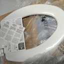 Bemis 7300SLEC Slow Close Toilet Seat, Easy Clean Hinges and Durable Plastic Seat, Made in USA, Elongated, White