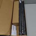 Zeerobee Curtain Rods for Windows 48 to 84, 1 Inch Industrial Wrap Around Black Curtain Rod, Indoor/Outdoor Room Divider Adjustable Drapery Pole, 48"-86"