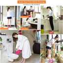 Massage Foot Bath Shoes Portable Feet Soaking Tub Feet Spa Shoes Pedicure PVC Pink Tall Foot Soaker for Foot Massage Releax Yourself As A Gift for Your Family Friends