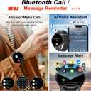 Smart Watch for Men Women Fitness: Make Answer Call Running Digital Mens Watches Waterproof Smartwatch Android Phone iPhone Samsung Compatible Step Pedometer Tracker Heart Rate Sleep SpO2 Monitor