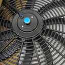 A-Team Performance 16" Electric Radiator Cooling Fan Kit - Reversible Push-Pull & 3000 CFM - 10 S-Curved Blades & Thermostat Control - Fan Mounting Kit & Universal Fit - 12V, 3-Pin Connector