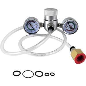 Whipped Cream Charger Pressure Regulator Valve, for 0.95L/580G Tank, for Pressure Regulator Tank & Hose Line on Dispenser