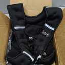 ZELUS Weighted Vest, 12lb Weight Vest with Reflective Stripe for Workout, Strength Training, Running, Fitness, Muscle Building, Weight Loss, Weightlifting (Black)