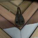 24x10 Wooden Wall Decor Mountain With Metal Hooks