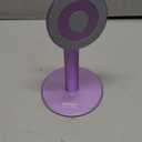 Nulaxy Magnetic Fully Aluminum Phone Stand, 360 Rotating Cell Phone Stand for Desk with Metal Ring, Adjustable Phone Holder Compatible with Phone 17 16 15 14 13 Max and MagSafe Case, Purple