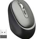 TEZER Wireless Mouse for Laptop, 2.4G Portable Computer Mouse, Ergonomic Design, USB Receiver, for Laptop, PC, Computer, Chromebook, Notebook,