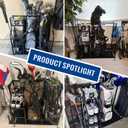 Mythinglogic Golf Storage Garage Organizer, Golf Bag Storage Stand and Other Golfing Equipment Rack, Extra Storage Rack for Golf Clubs