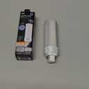 12W (18W Replacement) Color Selectable 4-pin Direct Replacement and Ballast Bypass (Type AB) Horizontal PL Lamp