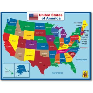 Crayola Dry-Erase USA Map, 23-1/2" x 17-1/2"