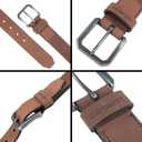 Carhartt Men's Saddle Leather Belt (Black)