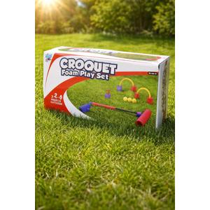 MISCO TOYS Croquet Foam Play Set (Indoor/Outdoor) 2-4 Players