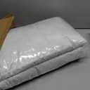 JA COMFORTS 12×20 Premium Goose Down Feather Throw Pillow Inserts(Set of 2)-5% Down Filling, High Filling Weight, 250 TC Cotton Cover, Square, White