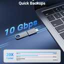 Syntech USB C to USB Adapter Pack of 2, USB 3.0 Female to Thunderbolt 4/3 Adapter Compatible with MacBook Pro Air 2024, Surface, iPad, iPhone, Galaxy Notebook, XPS and More Type C Devices, Space Grey