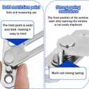 Didiseaon Window Safety Lock 4 Pack Window Stopper Concealed Restrictor Lock Child Locks for Casement and Sliding Sash Windows Easy Install Reusable 3.34 X 1.96 X 0.39 in, 8.50X5.00X1.00CM