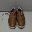 ANALEAF Mens Casual Oxfords Fashion Sneakers Soft Comfortable Lace-Up Dress Shoes Brown. size 8