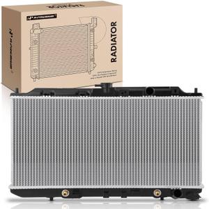 A-Premium Engine Coolant Radiator with Transmission Oil Cooler Compatible with Acura Integra 1992-1993 L4 1.7L, Integra 1990-1993 L4 1.8L, Automatic Trans. Replace# 19010PR3902, 19010PR3A54