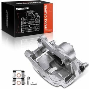 A-Premium Disc Brake Caliper Assembly with Bracket Compatible with Select Nissan Models - Rogue 2008-2013, Rogue Select 2014-2015, Kizashi 2010-2013, L4 2.5L - Front Left Driver Side