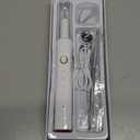 Plaque Remover for Teeth, Electric Tooth Cleaner Tartar Remover for Teeth with LED Light,4 Modes Rechargeable Teeth Cleaning Kit with Dental Tools, 2 Replaceable Heads (White A)