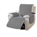 Fachmaih Waterproof Chair Covers Recliner Slipcovers Washable Recliner Covers That Stay in Place for Pets Furniture Protector for Pets and Kids (Light Gray)