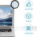 Cabilock Computer Rear View Mirror 3-Inch Magnifying Acrylic Desk Mirror for Office Cubicle Safety and Enhanced Blind Spot Visibility