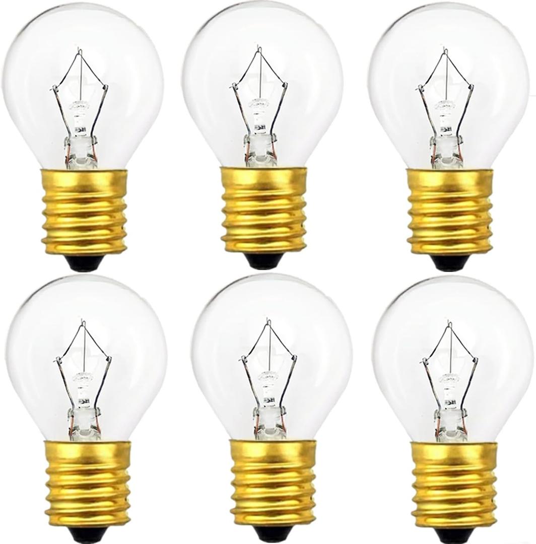 Lava Lamp Bulb 25 Watt, E17 Intermediate Base,The Lava Original Replacement for 14.5-Inch Lava Lamp, Soft Warm White Glow, Long Life, High Temp Resistance, High-Output Heat S11 (6PC-25W)