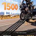 FACHNUO 10FT Motorcycle Ramp for Pickup Trucks, 1500lbs Capacity 1PC