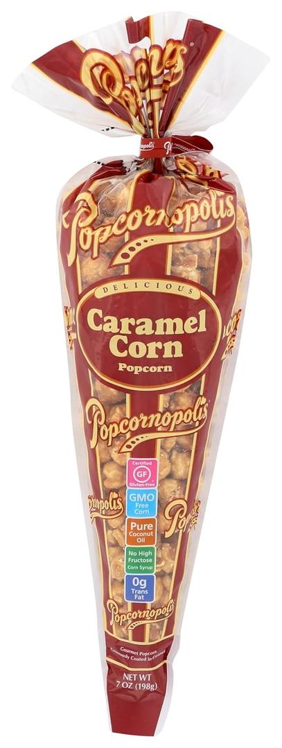 Popcornopolis, Caramel Corn Popcorn, 7 Ounce