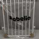 Babelio Baby Gate for Stairs, Kitchen & Doorways, 26-43" W 28" H No Bottom Bar| Easy Installation| One-Handed Operation| Auto-Close| Hardware Mount (Drill Needed) Safety Dog/Pet Gate Indoor (White)