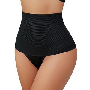 Avidlove Shapewear for Women Body Shaper Brief Underwear Firm Tummy Control Panty Mid Waist Shape Thongs Black L