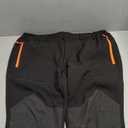 Gash Hao Mens Snow Ski Waterproof Softshell Snowboard Pants Outdoor Hiking Fleece Lined Zipper Bottom Leg (38W x 30L, Black)