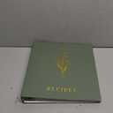 Lanpn Recipe Binder 8.5x11 3 Ring Kit, Waterproof Organizer Binder with 60 Plastic Sleeves,116 Recipes, Dividers,Labels & Stickers, Blank Recipe Book to Write in Your Own Recipes, Green