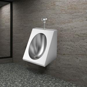 Stainless Steel Urinal, Stainless Urinals with Anti-Splash Design, Men's Stainless Steel Urinal is Easy to Install and Commonly Used in Shopping Malls, Schools, Construction Sites, Public Toilets