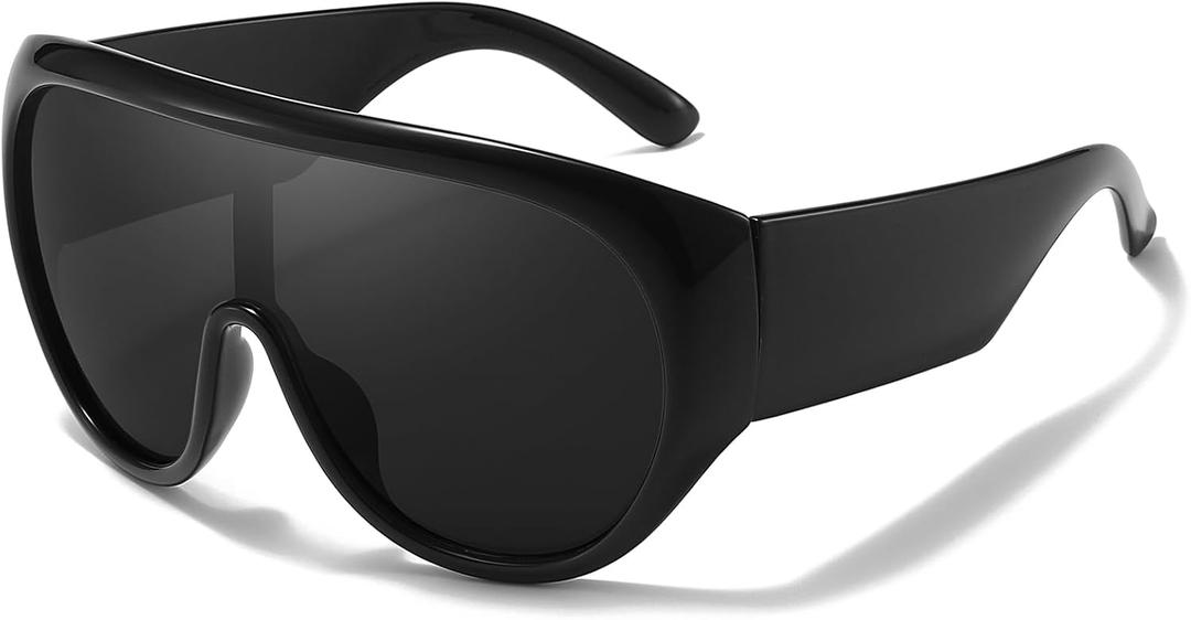 SODQW Oversized Sunglasses for Women and Men Large Frame Sunglasses UV Protection Eyewear for Driving and Beach