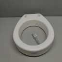 Carex Toilet Seat Riser, Round Raised Toilet Seat Adds 3.5 inches to Toilet Height, for Assistance Bending or Sitting, 300 Pound Weight Capacity Toilet Riser