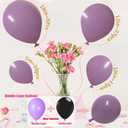 Lavender Balloons Different Sizes, 18 12 10 5 Inch Double Stuffed Macaron Purple Balloons, Matte Purple Balloon Arch for Boho Party,Baby Shower,Birthday,Weddings,Christening,Graduation(Mist Lavender)