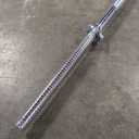 5-Foot Threaded Chrome Barbell Bar – 1-Inch Standard Straight Bar for Weightlifting & Strength Training